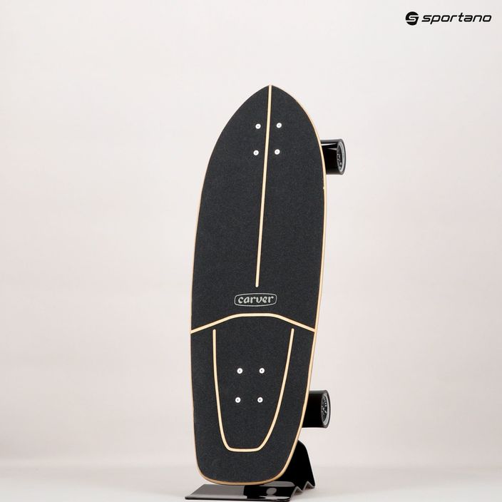 Surfskate skateboard Carver CX Raw 30.25" Firefly 2022 Completo arancio e bianco C1012011136 12