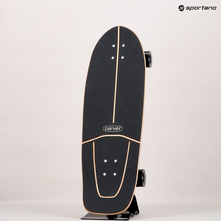 Surfskate skateboard Carver CX Raw 31.25" Super Slab 2021 Complete nero/giallo C1012011099 9