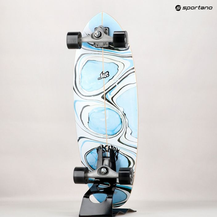 Surfskate skateboard Carver Lost CX Raw 32" Quiver Killer 2021 Complete blu e bianco L1012011107 11