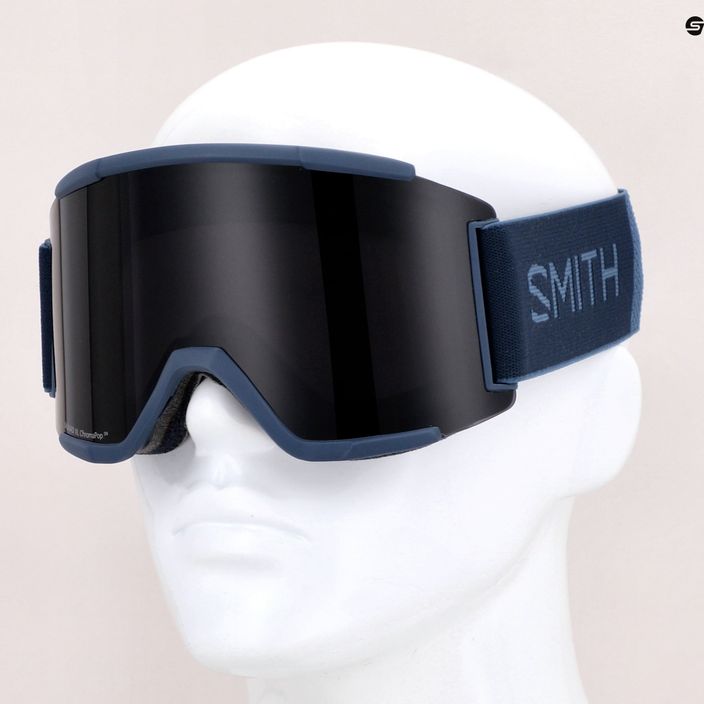 Smith Squad XL occhiali da sci french navy /sun black/storm rose flash 9