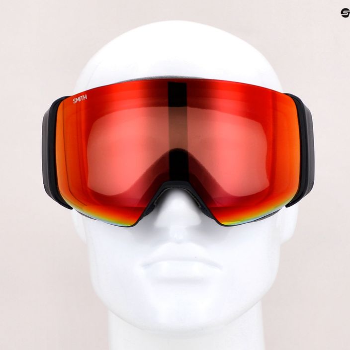 Smith 4D Mag nero/cromapop fotocromatico rosso specchio occhiali da sci 9