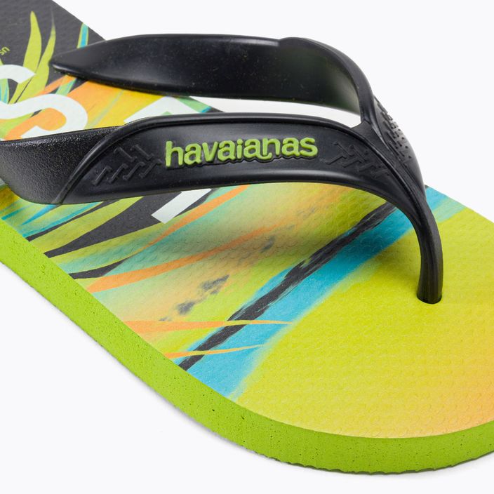 Infradito Havaianas Surf da uomo, verde limone 7