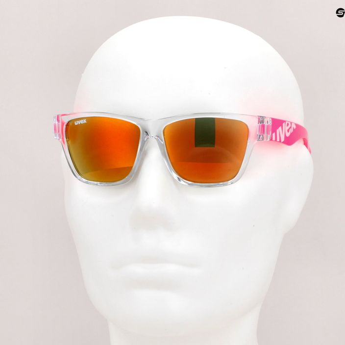 UVEX occhiali da sole per bambini Sportstyle 508 rosa chiaro/rosso specchiato 7