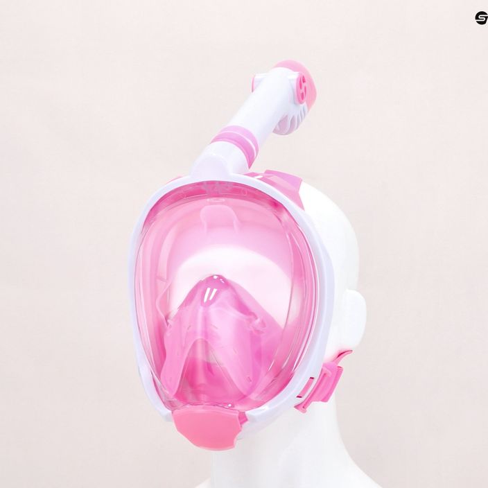 Maschera integrale per bambini per lo snorkeling AQUASTIC SMK-01R rosa 11