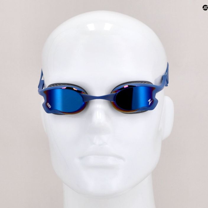 Occhiali da nuoto Zoggs Raptor HCB Titanium blu/grigio/blu scuro specchiato 7