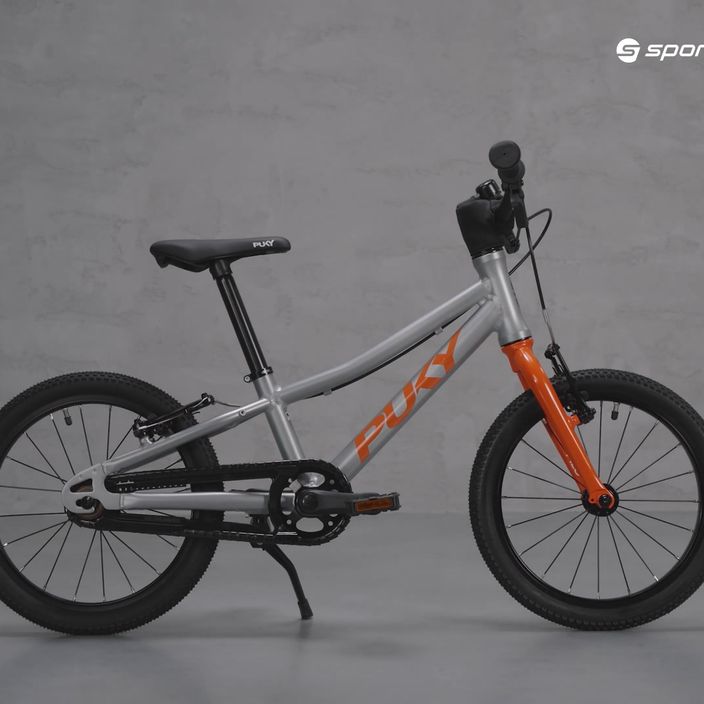 PUKY LS Pro 16-1 Alu bicicletta per bambini argento/arancio 9