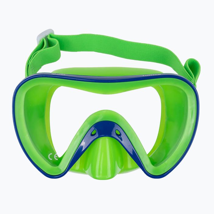 Maschera da snorkeling Mares Turtle blu/verde per bambini 2