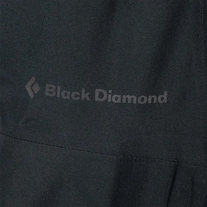 Pantaloni da pioggia da uomo Black Diamond Liquid Point nero 4