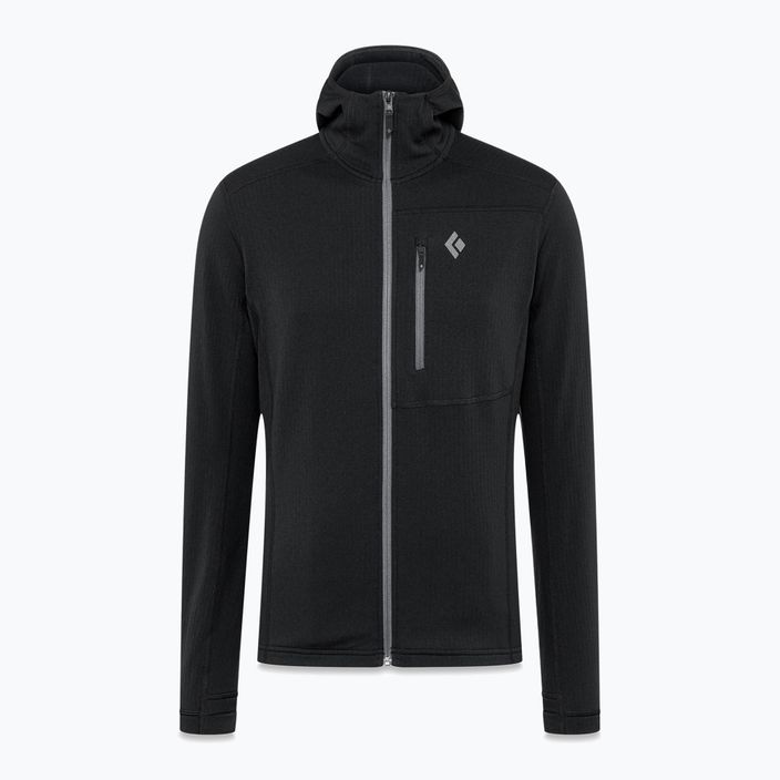 Felpa da trekking da uomo Black Diamond Coefficient Fleece Hoody nero 5