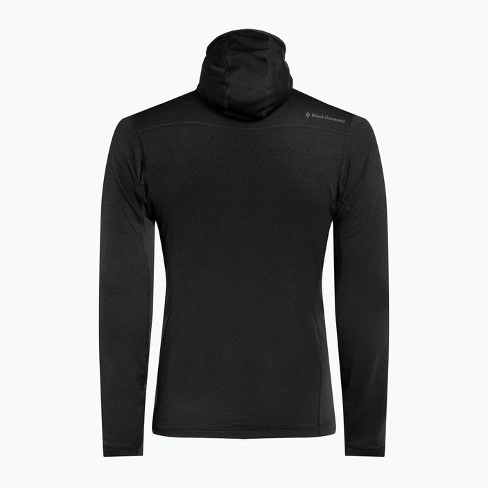 Felpa da trekking da uomo Black Diamond Coefficient Fleece Hoody nero 6