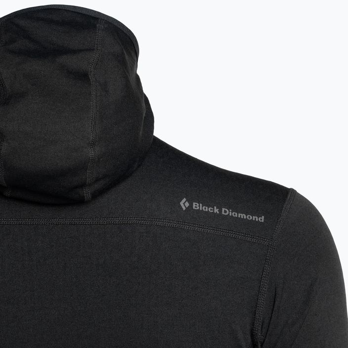 Felpa da trekking da uomo Black Diamond Coefficient Fleece Hoody nero 10