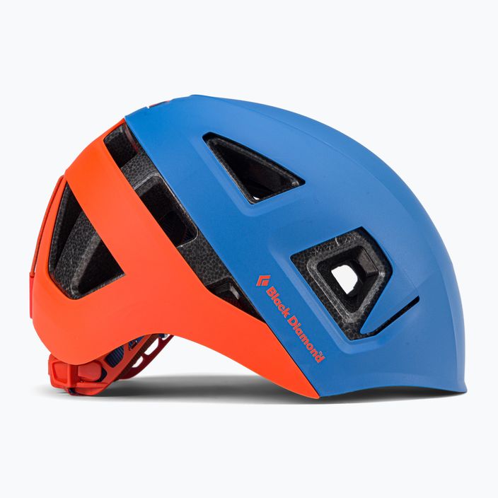 Black Diamond Capitan ultra blu/persimmon casco da arrampicata per bambini 3