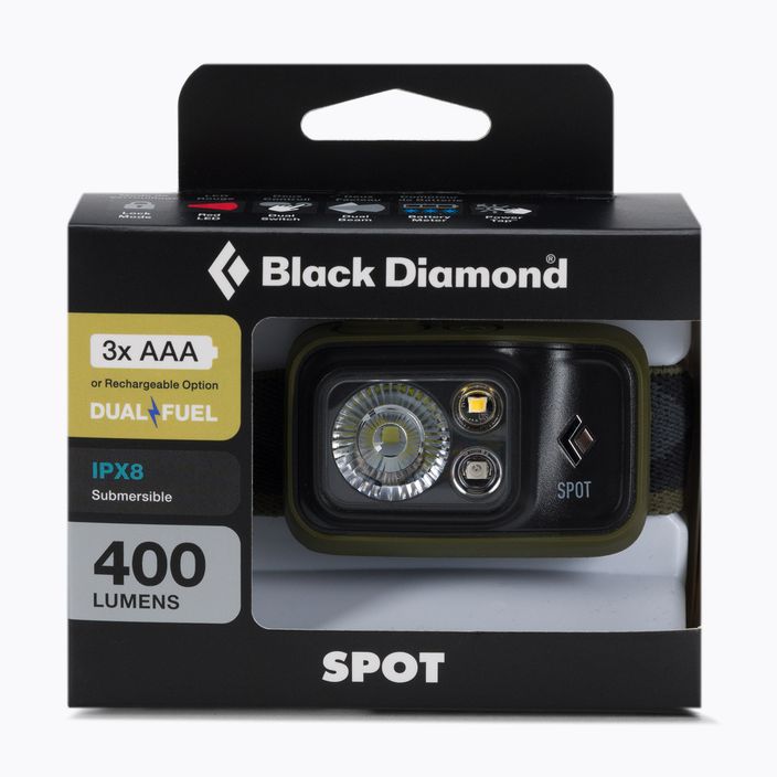 Torcia Black Diamond Spot 400 oliva scuro 2