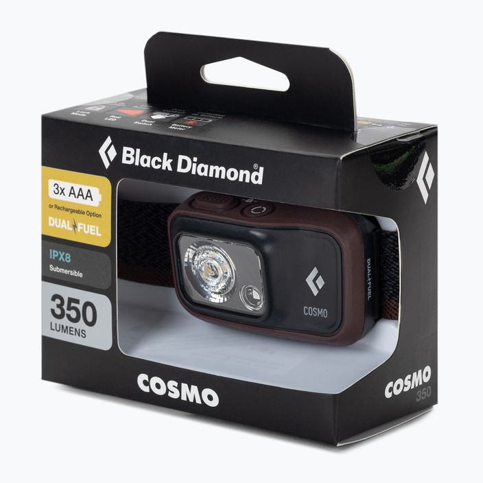 Black Diamond Cosmo 350 bordeaux torcia frontale