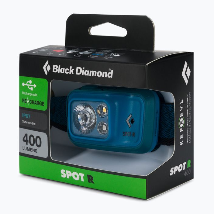 Lampada frontale Black Diamond Spot 400-R azul