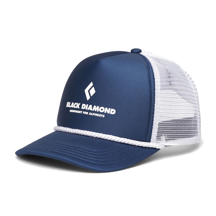 Black Diamond Flat Bill Trucker baseball cap indigo/nero/bd wordmark 2