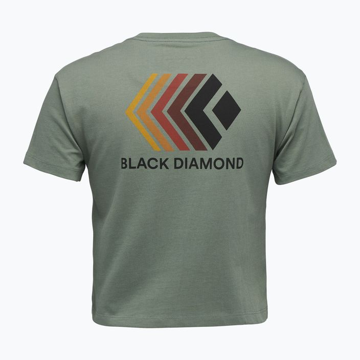 Maglietta da donna Black Diamond Faded Crop verde alloro 5