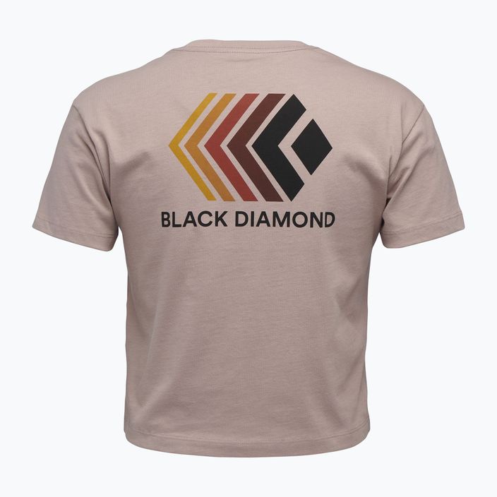 Maglietta donna Black Diamond Faded Crop malva pallido 5