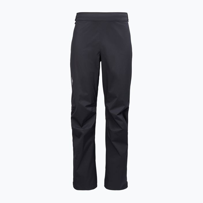 Pantaloni da pioggia da uomo Black Diamond Fineline Stretch FZ nero