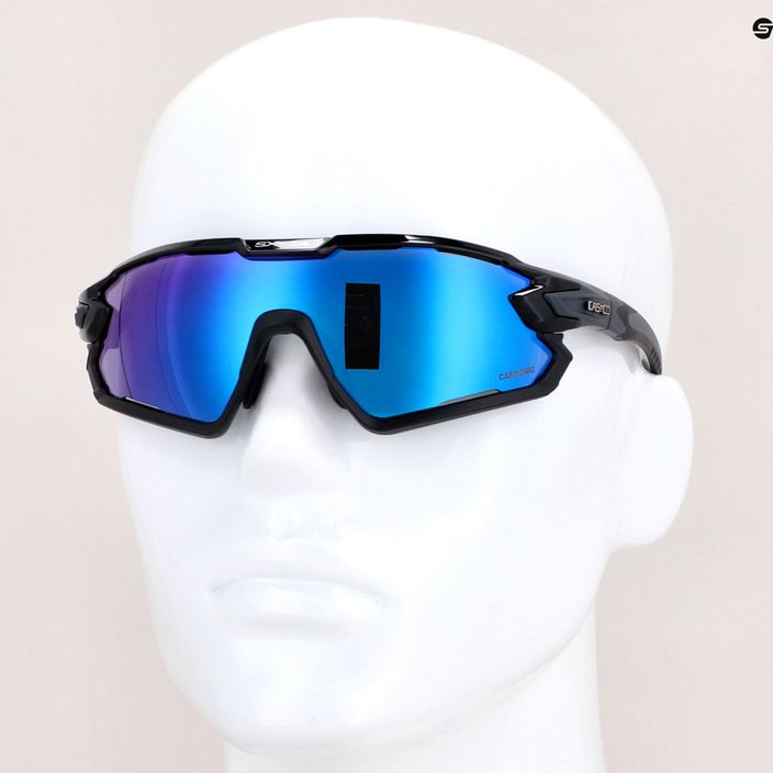 Occhiali da sole CASCO SX-34 Carbonic nero/blu specchiato 8