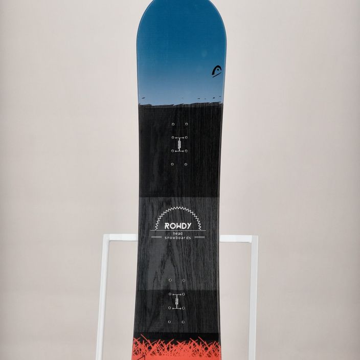 Snowboard da bambino HEAD Rowdy nero/rosso/blu 7