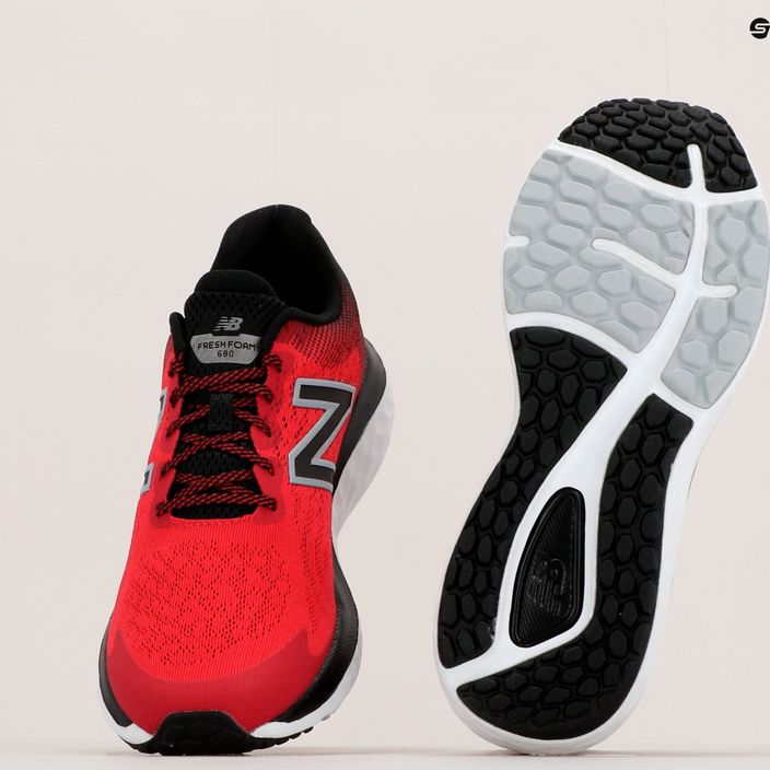 New Balance Fresh Foam 680 v7 scarpe da corsa da uomo rosso vero 17