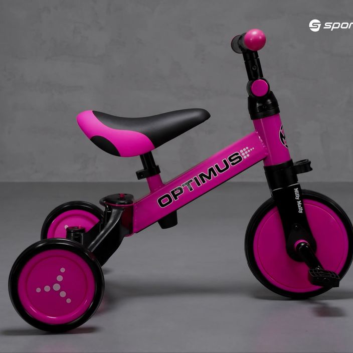Milly Mally 3in1 triciclo da fondo Optimus rosa 8