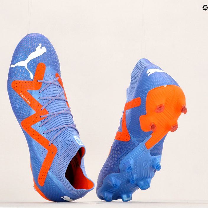 PUMA Future Ultimate FG/AG blu glimmer/puma bianco/ultra orange scarpe da calcio da uomo 11