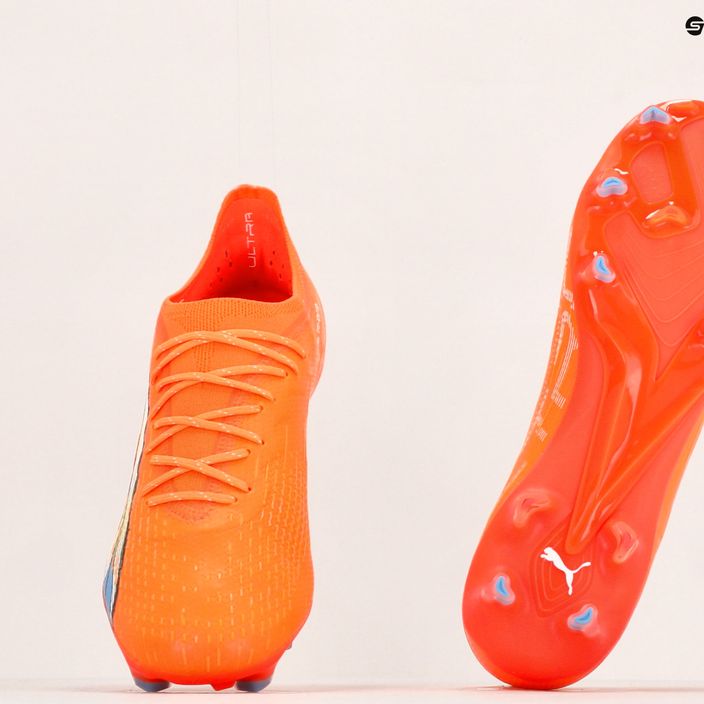 PUMA Ultra Ultimate FG/AG scarpe da calcio uomo ultra arancione/puma bianco/blu glimmer 11