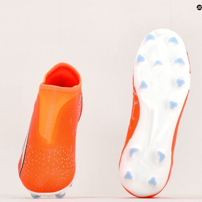 PUMA Ultra Match LL FG/AG scarpe da calcio da bambino ultra arancione/puma bianco/blu glimmer 11