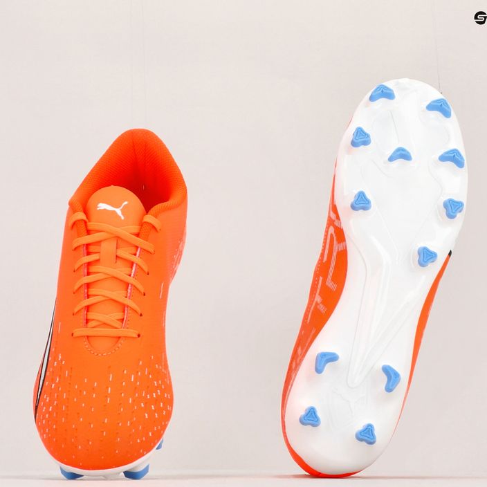 PUMA Ultra Play FG/AG scarpe da calcio da uomo ultra arancione/puma bianco/blu glimmer 11
