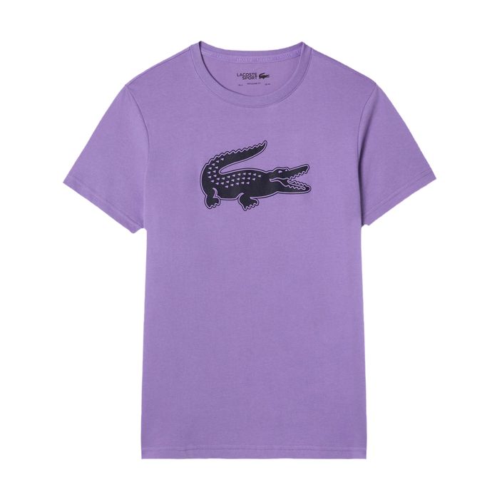 Camicia da tennis Lacoste da uomo TH2042 neva viola/blu scuro 2