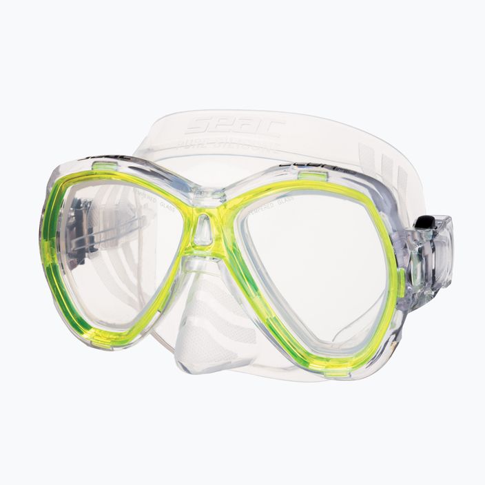 Maschera subacquea gialla SEAC Elba 2
