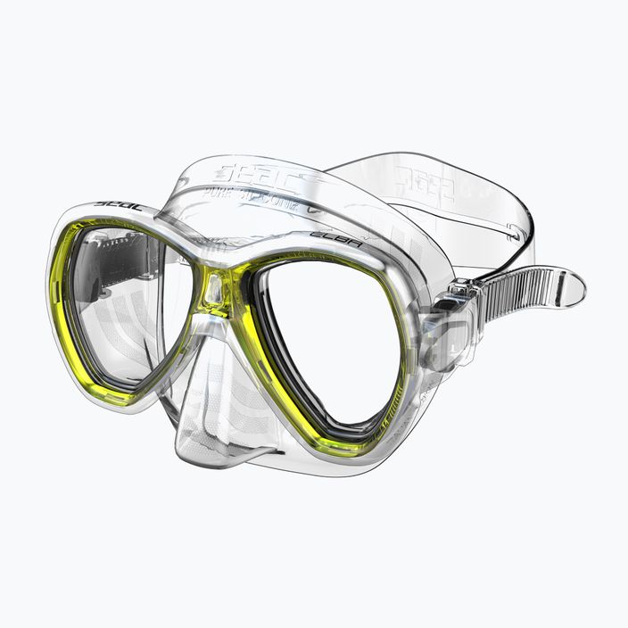 Maschera subacquea gialla SEAC Elba 3