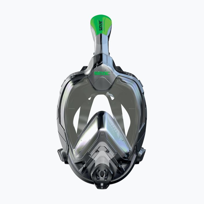 SEAC Libera nero/verde lime maschera integrale per lo snorkeling 2