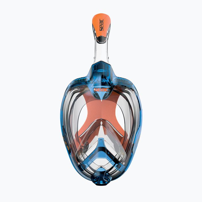 Maschera integrale SEAC Magica blu/arancione per lo snorkeling 2