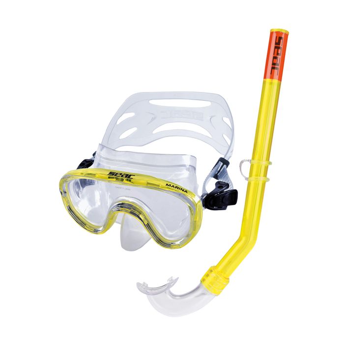 Set da snorkeling per bambini SEAC Marina giallo 2