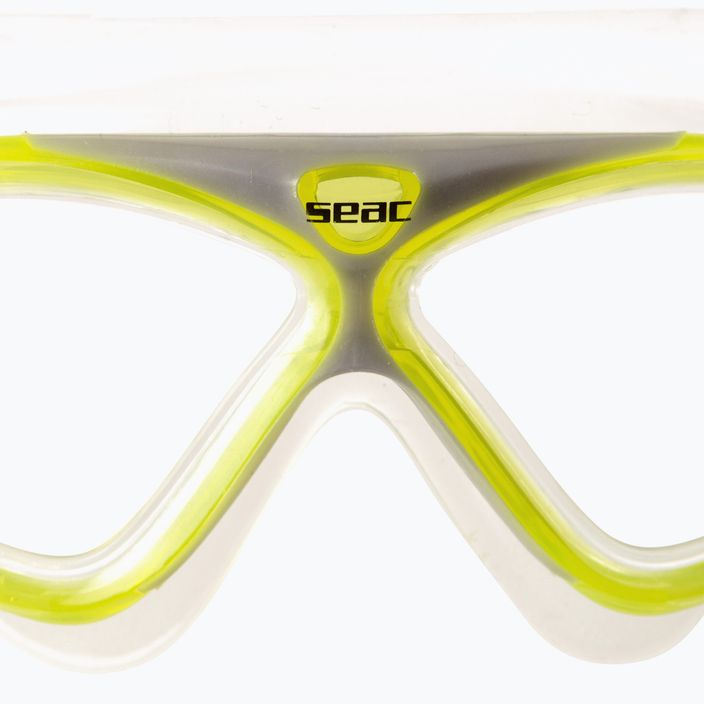 SEAC Vision Jr maschera da nuoto per bambini giallo 5