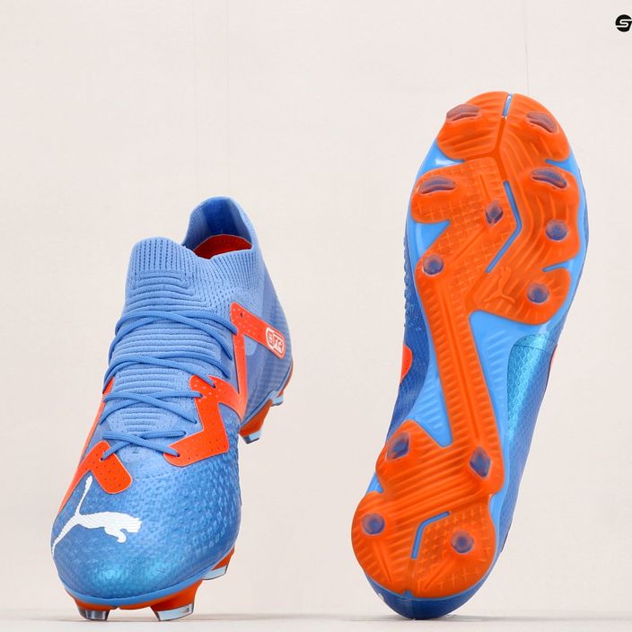 Scarpe da calcio da uomo PUMA Future Pro FG/AG blu glimmer/puma bianco/ultra arancione 11