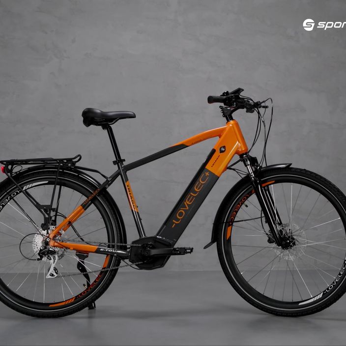 Bicicletta elettrica LOVELEC Triago Man 36V 16Ah 576Wh grigio/arancio 7