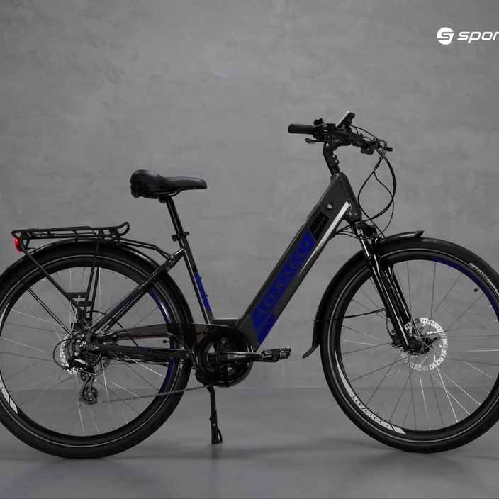 Bicicletta elettrica LOVELEC Komo Low Step 36V 16Ah 576Wh grigio/blu 7