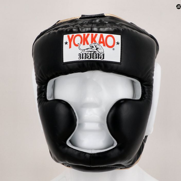 Casco sportivo da combattimento YOKKAO Training Headguard nero 11