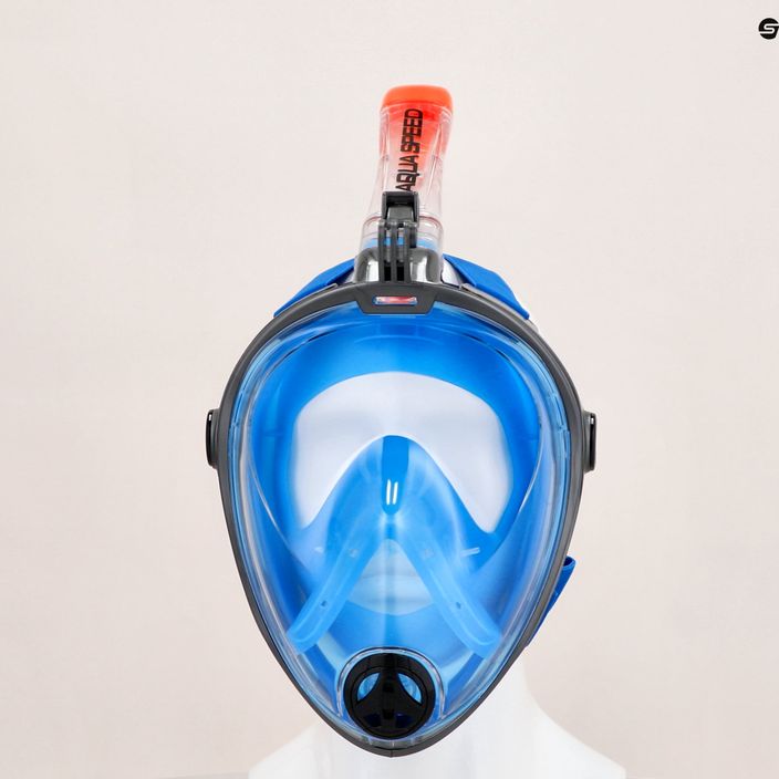 AQUA-SPEED Spectra 2.0 maschera integrale per snorkeling grigio/blu 7