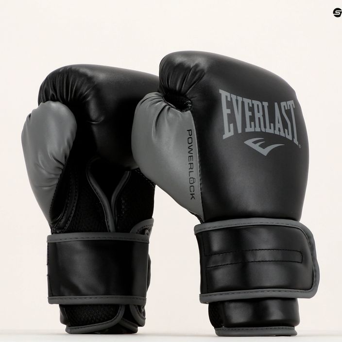 Everlast Powerlock PU guanti da boxe da uomo nero EV2200 7
