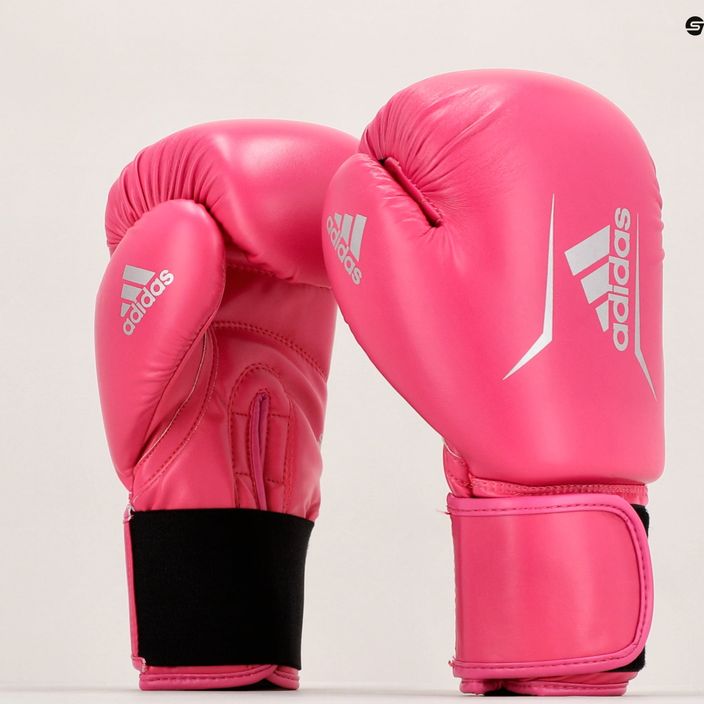 Guantoni da boxe adidas Speed 50 rosa ADISBG50 7