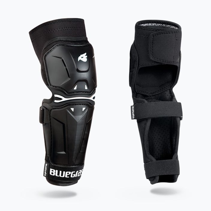 Protezioni per ginocchia da bicicletta Bluegrass Big Horn bianco e nero 3PP003L020 4