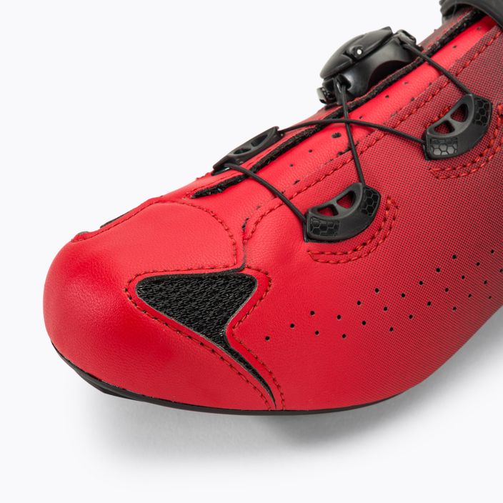 Sidi Genius 10 rosso/nero scarpe da strada da uomo 7