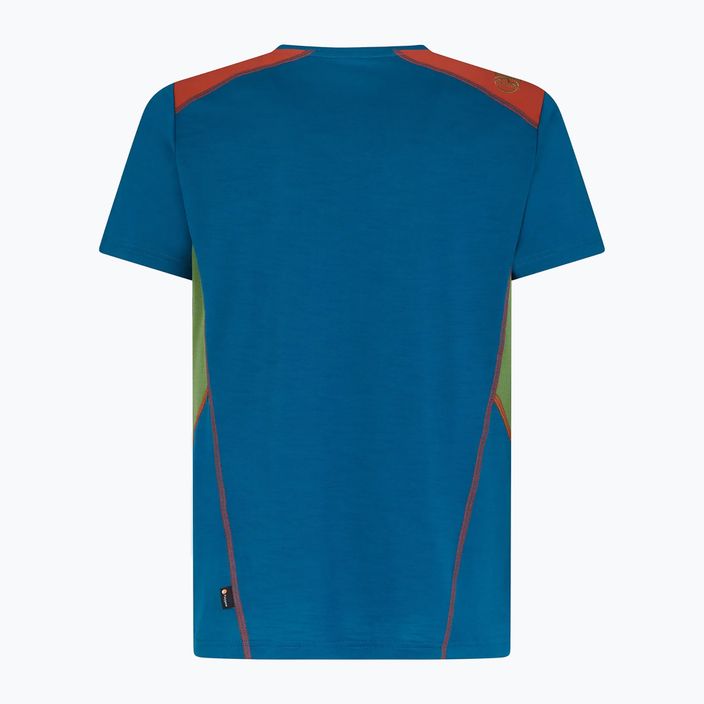 Camicia da trekking La Sportiva Embrace space blue kale da uomo 2