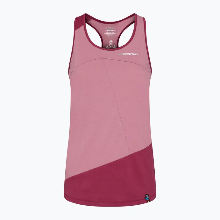 Maglietta da arrampicata La Sportiva Charm Tank blush red plum donna