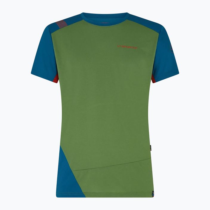 Camicia da arrampicata La Sportiva Grip da uomo blu spazio kale